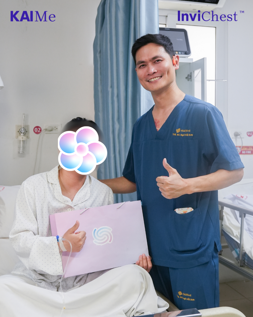 Bác sĩ KAIMe chúc mừng khách hàng hoàn thành hành trình InviChest